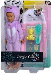 Corolle poupée mannequin Luna set pyjama party - poupée avec accessoires - 28 cm
