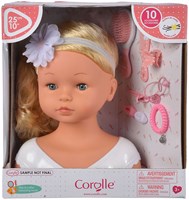 Corolle - Tête à coiffer poupée avec accessoires - Jouet coiffure pour enfants