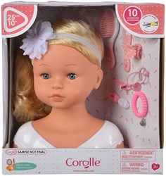 Corolle - Tête à coiffer poupée avec accessoires - Jouet coiffure pour enfants