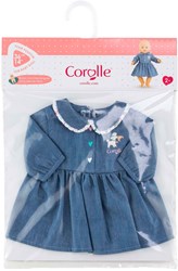 Corolle robe de poupée bleue pour poupée bébé 36cm - vêtement jouet