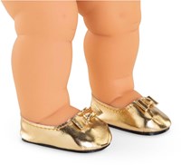 Corolle chaussures ballerines dorées pour poupée bébé - accessoire poupée 36cm-3