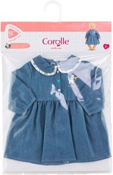 Corolle robe de poupée bleue pour poupée bébé 42cm - vêtements de poupée
