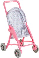 Corolle poussette poupée bébé fleurs rose - poussette 30cm-3