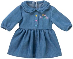 Corolle robe en jean pour poupée bébé - tenue poupée 36cm denim