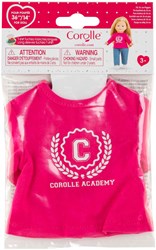 Corolle T-shirt poupée fuchsia 36cm - accessoire vêtement poupée