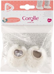 Corolle chaussons poupée - chaussons doux accessoire pour poupée 30cm