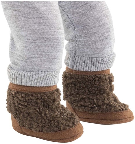 Bottes poupée Corolle effet peau de mouton marron accessoire 36cm-3