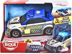 Dickie voiture de police jouet grise avec lumière et son 15 cm
