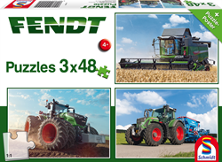 Schmidt puzzle Fendt - 3 x 48 pièces - jouet tracteur