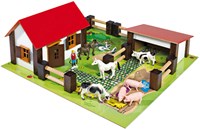Eichhorn ferme en bois avec animaux et accessoires