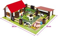 Eichhorn ferme en bois avec animaux et accessoires-2