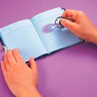 Simba journal écriture secrète avec stylo et lampe UV cadenas violet enfants-3