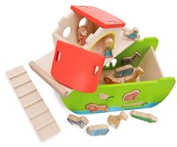 Eichhorn arche de Noé en bois - jouet formes 21 pièces pour enfants-3