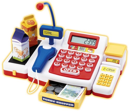 Simba caisse enregistreuse jouet avec scanner - caisse interactive pour enfants-3