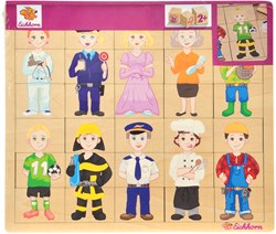 Eichhorn puzzle en bois métiers - jouet éducatif 30 pièces