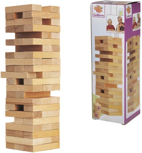 Eichhorn tour d'empilage en bois - blocs jouets 54 pièces FSC-2