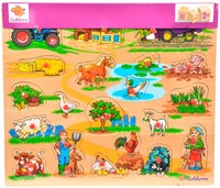 Eichhorn puzzle à boutons en bois méga - jouet éducatif pour enfants-3