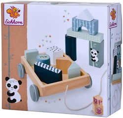 Eichhorn Houten Blokkenwagen Panda