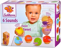 Eichhorn Houten Muziekballen, 6st.