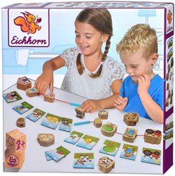 Janod Jeu d'enfilage en bois jouet éducatif 13 pièces multicolore