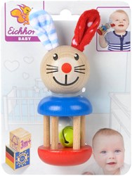 Eichhorn hochet bébé en bois lapin jouet certifié FSC