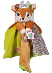 Doudou Forest Friends en peluche avec anneau pour tétine jouet bébé