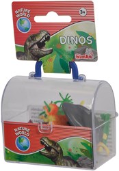 Simba coffret jouet dinosaures 6 pièces plastique orange