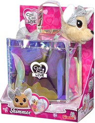 Simba chien en peluche Chi Chi Love Shimmer dans sac - peluche 20 cm