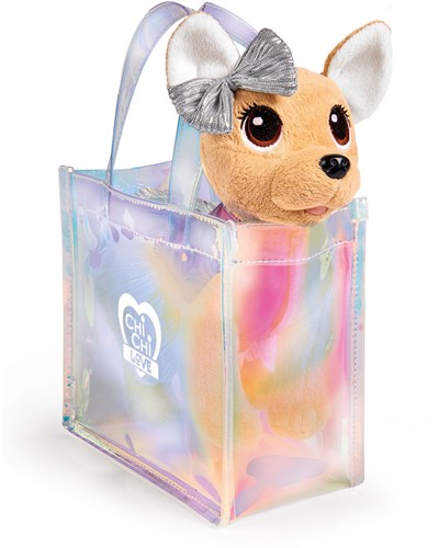 Simba chien en peluche Chi Chi Love Shimmer dans sac - peluche 20 cm-2