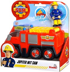 Simba Sam le pompier camion de pompier jouet avec figurine Sam dès 3 ans