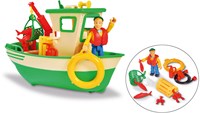 Simba Sam le Pompier bateau de pêche jouet avec figurine - Charlie-2