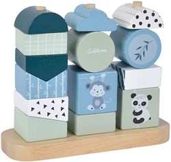 Eichhorn puzzle à empiler en bois panda - jouet éducatif 15 pièces