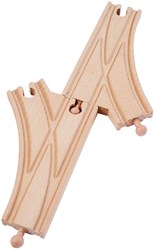Eichhorn rails de train en bois aiguillage - bois FSC - accessoire circuit
