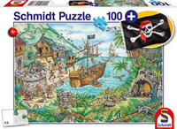 Schmidt puzzle Baie des Pirates 100 pièces - Puzzle enfant aventure pirate