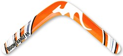 Boomerang Fan boomerang en bois orange droitier 28cm 78g 25m jouet