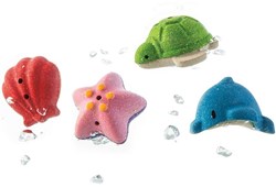 PlanToys Jouets en bois Set de bain Sea Life