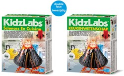 4M KidzLabs SCIENCE : KITCHEN SCIENCE / F R A N S T A L I G E PACKAGE, contient 6 expériences de cuisine, instructions détaillées incluses, boîte 17x22x6 cm, 8+.