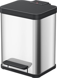 Hailo poubelle à pédale séparateur de déchets inox 2 x 9 litres - soft close