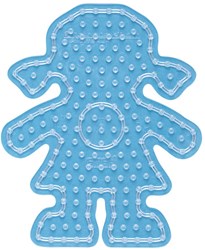 Hama Maxi plaque à perles à repasser fille - jouet transparent