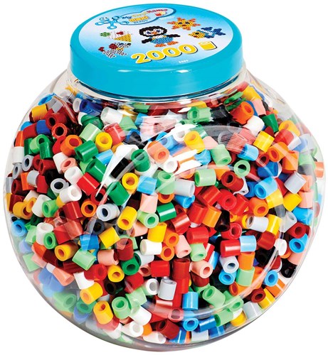 Hama perles à repasser Maxi set - pot créatif de 2000 perles