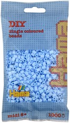 Hama perles à repasser - bleu pastel - 1000 pièces - perles créatives