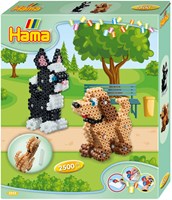 Hama perles à repasser 3D chat et chien - 2500 perles jouet créatif