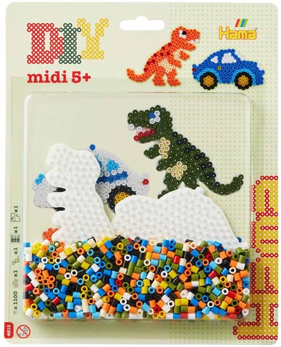 Hama strijkkralen 1100 stuks dino