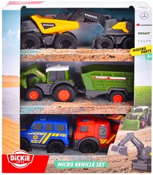 Dickie ensemble de véhicules jouets - Micro City Team - 6 pièces - voiture