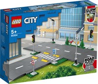 LEGO City set de construction plaques de route avec feux de signalisation - 60304
