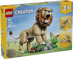 LEGO Creator 3en1 Animaux Sauvages Lion Majestueux Set de Construction Enfants 31386