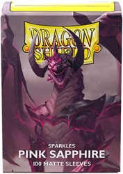 Asmodee protège-cartes matte sparkles pink sapphire 100 pièces TCG
