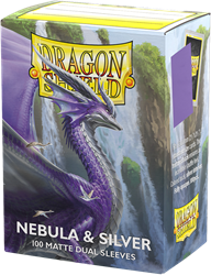 Asmodee protège-cartes sleeves Matte Dual Nebula & Silver 100 pièces