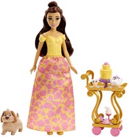 Fisher-Price Disney Princess Belle chariot à thé jouet poupée-3