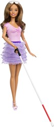 BEX poupée mannequin Barbie Fashionistas - Avec canne et lunettes de soleil